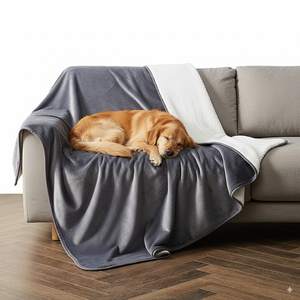 Großhandel Übergroße Kuschelige Wasserdichte Sherpa-Haustierdecke Möbelschutz Waschbare Decke für Hunde und Katzen - Product Image 1