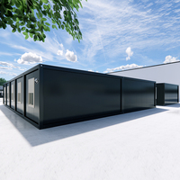 Maison conteneur préfabriquée de 40 pieds facile à assembler maison préfabriquée en paquet plat avec dessin pour le Nigeria Afrique du Sud