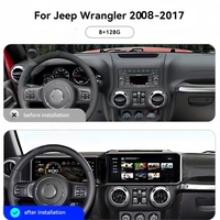 Radio Estéreo con Pantalla Táctil para Jeep Wrangler 2008-2017, con CarPlay Inalámbrico, Android Auto, Navegación GPS, Video Multimedia