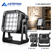 Lampu LED Par Bertenaga Baterai 16x18W RGBWA UV 6in1 Wireless DMX Stage Wash Uplight IP65 untuk Perusahaan Produksi Acara