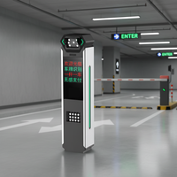 Ensemble de ventilation pour parking souterrain avec barrière automatique et système d'identification des véhicules