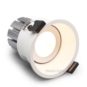 3W 조정 가능한 작은 미니 라운드 Recessed LED 스포트 라이트 IP65 방수 COB LED 통 욕실