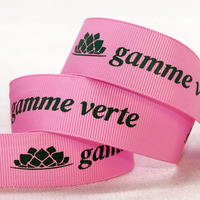 Ruban gros-grain personnalisé imprimé, ruban gros-grain en polyester en rouleau avec logo personnalisé pour boîte cadeau, bouquet, gâteau, emballage de mariage