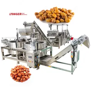 LFM Coated Peanuts Seeds Kernels Frying Processing Fried Peanut Processing Line