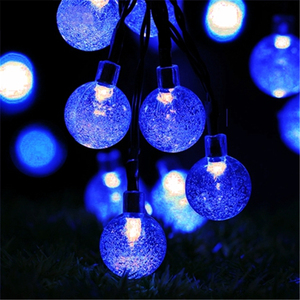 Solar LED burbuja bola de cristal colgante luz impermeable Hada decoración globo cadena <span class=keywords><strong>luces</strong></span> Navidad 70 Led <span class=keywords><strong>manguera</strong></span> No 110V cobre puro - Product Image 4