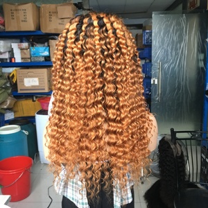 10a grado brasileño Peluca <span class=keywords><strong>de</strong></span> pelo peruano <span class=keywords><strong>de</strong></span> la <span class=keywords><strong>onda</strong></span> profunda del pelo humano del frente del cordón pelucas - Product Image 5
