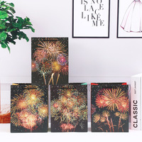 Sacs cadeaux imprimés avec des motifs de feux d'artifice colorés et créatifs, avec estampage doré, pour la promotion des magasins et l'emballage de cadeaux et d'artisanat