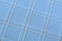 Tissu de chemise respirant de haute qualité, 49,1% bambou, 47,1% polyester, 3,8% élasthanne, teint en fil, pour chemises d'affaires pour hommes