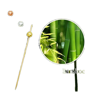 ไม้จิ้มฟันไม้ไผ่สำหรับค็อกเทล100ชิ้นไม้ไผ่แบบใช้แล้วทิ้งไม้เ<span class=keywords><strong>สี</strong></span>ยบอาหารงานปาร์ตี้พร้อมมุกสีชมพูวัสดุไม้สำหรับตกแต่ง - Product Image 3