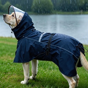 DELIA OEM DJ-185 Manteau de pluie <span class=keywords><strong>pour</strong></span> chien en polyester <span class=keywords><strong>imperméable</strong></span> et coupe-vent, toutes saisons, robuste, <span class=keywords><strong>pour</strong></span> petits et moyens chiens (Labrador, Golden Retriever, Corgi) - Product Image 5