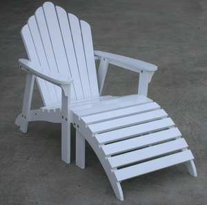 Chaise Adirondack en <span class=keywords><strong>bois</strong></span> de sapin respirante et durable, table d'appoint personnalisable, ottoman <span class=keywords><strong>pour</strong></span> jardin, cour extérieure, endroits de détente - Product Image 3