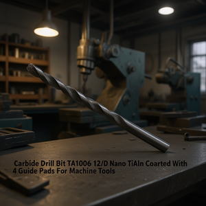 Ttake Carbide <b>Drill</b> Bit TA1006 12xD Nano TiAlN Coated With 4 <b>Guide</b> Pads For Machine Tools - Product Image 3