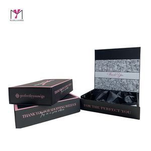 Boîtes rigides magnétiques MUYANG pour perruques fantaisie, avec doublure en satin et logo imprimé UV, pour accessoires de mode - Product Image 6