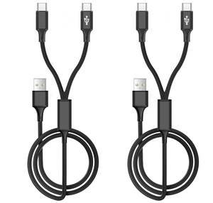 Cable de Carga Dual USB-C de Nueva Llegada 2026, 3FT 6FT 10FT, 2 Dispositivos USB C al Mismo Tiempo, Multi USB Tipo C para <span class=keywords><strong>iPhone</strong></span> 17 para Samsung - Product Image 2