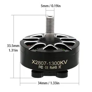 Uav Motor X2807 1300/1500/1700KV Brushless Electric Machine Motor Multi-axis Fixed Wing Aircraft Motor Navigation Mold Parts