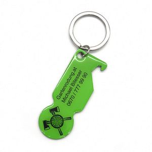 พวงกุญแจเหรียญรถเข็นช็อปปิ้ง สแตนเลส สำหรับตลาดยุโรป - Product Image 3