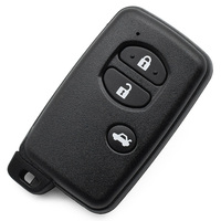 Vehicle Key 3 Buttons Black Remote Fob Locksmith Auto Replacement Car Key Shell for Smart Remote Key case with Blank Blade