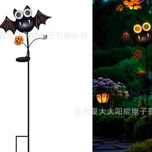 Lampe solaire LED en forme de chauve-souris pour Halloween, décoration de jardin extérieure, IP65, garantie de 2 ans - Product Image 2
