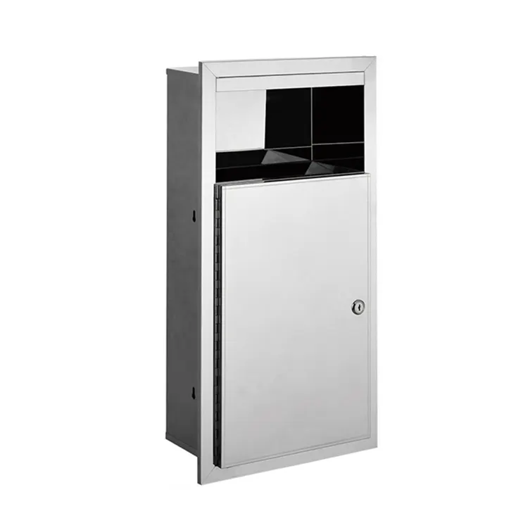 JHLファンシーバスルームトイレ埋め込み式ゴミ箱公衆トイレ壁掛け式ゴミ箱