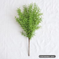 Fougère artificielle en plastique commerciale, laminée, multi-feuilles, verdure pour aménagement paysager de Noël, vente en gros