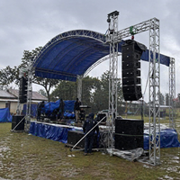 Scène de spectacle portable en alliage d'aluminium pour extérieur, podium pliable, passerelle, structure de scène pour mariage et concert, charge lourde