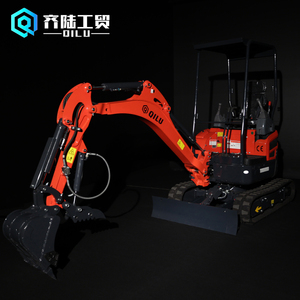 Machine de terrassement multifonctionnelle Qilu 1T 1.2T 1.7T 2T 2.5T 3T 3.5T Mini pelle excavatrice - Product Image 1