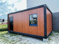 Maisons préfabriquées en conteneurs de 20 pieds, panneaux sandwich, bureau à domicile, salle de réunion, maison en kit, bâtiment en acier, facile à assembler