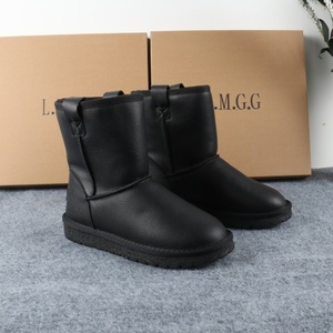 <span class=keywords><strong>Botas</strong></span> de Nieve de Alta Calidad para <span class=keywords><strong>Mujer</strong></span>, Botines de Invierno, Estilo <span class=keywords><strong>UGG</strong></span>, Parte Superior de Cuero Genuino, Forro de Lana, Antideslizantes - Product Image 5