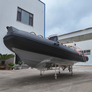 Bote de Rescate Inflable ZHENBO RIB-430, Casco de Fibra de Vidrio y PVC de 1.2 mm, Certificado CE, para 7 Personas, 14 pies, para Pesca, Recreación y Entretenimiento - Product Image 4