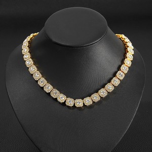 Round Rock Sugar Necklace, Double-layer Light Luxury <b>Cuban</b> <b>Chain</b>, Personalized Necklace Dancing and Wearing Accessories - Product Image 6
