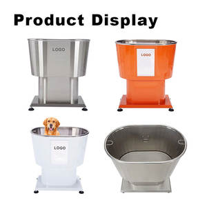 Petite baignoire pour <span class=keywords><strong>chien</strong></span> en acier inoxydable et caoutchouc pour chat Piscine <span class=keywords><strong>spa</strong></span> pour animaux de compagnie pour le toilettage et le nettoyage dans les animaleries - Product Image 6