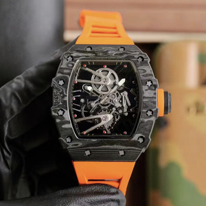 Reloj de Pulsera Deportivo de Lujo para Hombre, Ultra Ligero, de Fibra de Carbono, Automático, con Esfera Abierta y Correa de Goma - Product Image 2