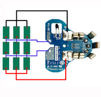 Boîtier de protection pour batterie lithium 3*18650 6*18650 M12 avec circuit de protection pour batteries Li-ion 12V MIL MWK (Boîtiers PCB)