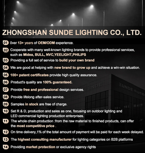 Đèn Đường 5 năm bảo hành tuyệt vời có thể điều chỉnh AC đèn 50W 100W 200W đường phố ngoài trời dẫn ánh sáng đường phố - Product Image 4