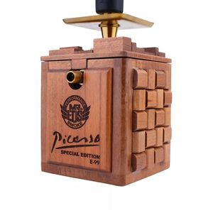 Nueva Cachimba Mr Eds E99 Picasso Edición Limitada de Madera, Portátil para Exteriores, Viajes en Auto, Playa, Jardín, Shisha, Nargile - Product Image 1