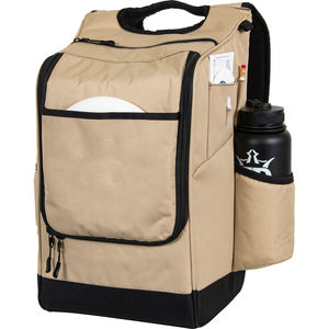 Free sample Lightweight, long-lasting, 24-can golf <b>backpack</b> with a large, insulated built-in cooler and a <b>black</b> disc golf bag - Product Image 4