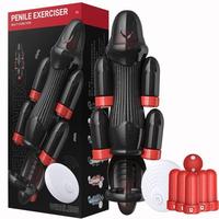 Appareil d'entraînement du pénis pour hommes, machine sexuelle, stimulateur vibrant du gland, jouets sexuels pour adultes