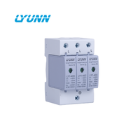 Parafoudre triphasé 3P AC SPD pour système solaire 2.0kV T2 MOV PE, dispositif de protection contre la foudre basse tension 40kA