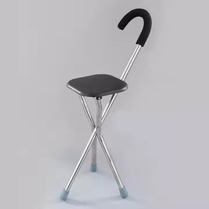 Tabouret de <span class=keywords><strong>canne</strong></span> multifonctionnel et confortable pour une thérapie de rééducation facile Conception de pied triangulaire plié <span class=keywords><strong>à</strong></span> <span class=keywords><strong>trois</strong></span> pattes - Product Image 1