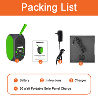 Livraison gratuite USA LiFePO4 onde carrée 120W PD 30W type-c entrée sortie portable camping générateur solaire avec panneau solaire