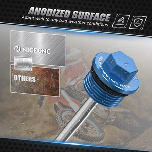 NICECNC Tapón Magnético de Drenaje de Aceite CNC M20x1.5 Izquierdo para Husqvarna FC FE <span class=keywords><strong>FS</strong></span> FX 250 350 <span class=keywords><strong>450</strong></span> 501 2014-2023 2022 2021 <span class=keywords><strong>2020</strong></span> - Product Image 2