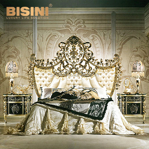 Aparador de Buffet con seis cajones, Alacena con acabado y <span class=keywords><strong>columna</strong></span> de madera antigua estilo Imperial italiano de lujo, con seis cajones - Product Image 4