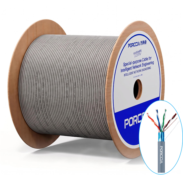 Cat5e Shielded FTP Cable 305m Box Ethernet LAN Network Cable 24AWG 4Pair 350MHz 10/100/1000Base-T Bulk Roll Gigabit