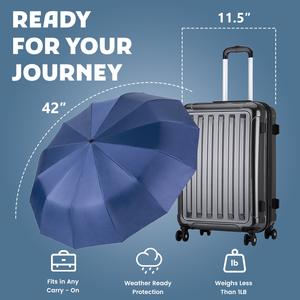 Sombrilla de Viaje Reversible de Moda, Estilo Japonés, para Patio Exterior, con Protección UV y Cubierta de Plástico - Product Image 2