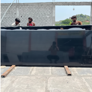 Premium poli brillant Z noir granit dalles solide uniforme cuisine salle de bain salon extérieur comptoirs revêtement de sol moderne - Product Image 1