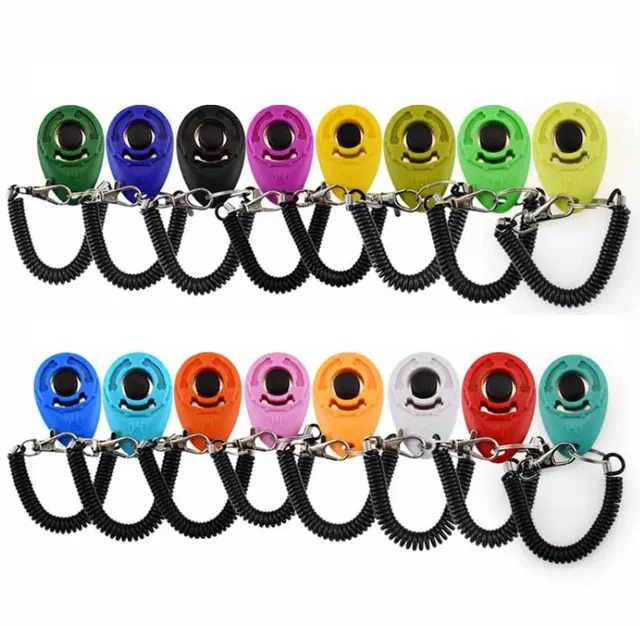 Dog Training Clicker Big Button Portable With Wrist Strap Pet Training Clickers for Dogs