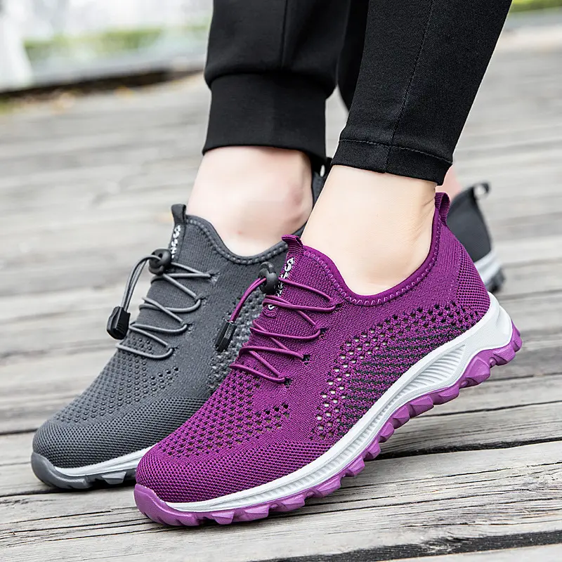 autumn men mesh upper outdoor sport fitness walking shoes casual breathable old man running hills for ladies