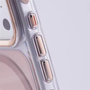 Custodia Protettiva Magnetica Trasparente Antiurto in Metallo con Lente per <span class=keywords><strong>iPhone</strong></span> 17 Pro 17 Pro Max, Compatibile con Ricarica Wireless, Modello 2026 - Product Image 3