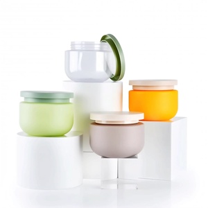 Biểu Tượng Tùy Chỉnh Sang Trọng 8Oz 250G Rỗng Bao Bì Mỹ Phẩm Cơ Thể Chà <span class=keywords><strong>Container</strong></span> Nhựa Jar Cơ Thể Bơ Lọ Với Nắp - Product Image 2