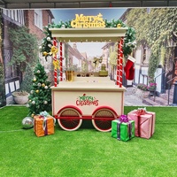 Chariot à bonbons détachable personnalisé Chariot à bonbons Joyeux Noël pour la décoration avec enseigne LED